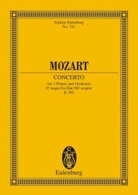 Mozart: Concerto Eb major KV 365 (Study Score) published by Eulenburg